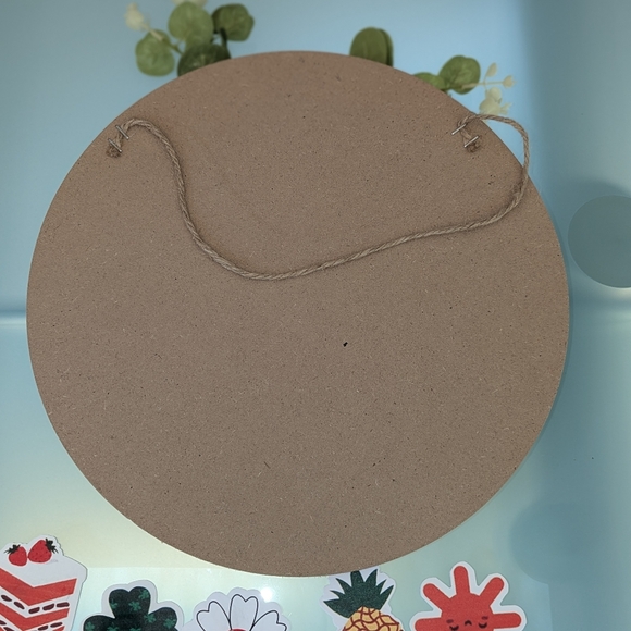 Interchangeable Seasonal Welcome Sign - Rustic Round Wood Wreaths Wall Hanging - Picture 10 of 10